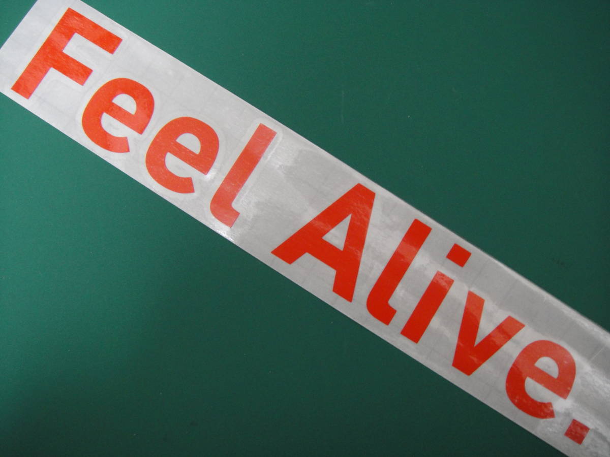 即決 DAIWA ダイワ ステッカー 横280ｍｍ 白 色サイズ限定 1枚 ハイグレード耐候６年 Feel Aliveの画像3