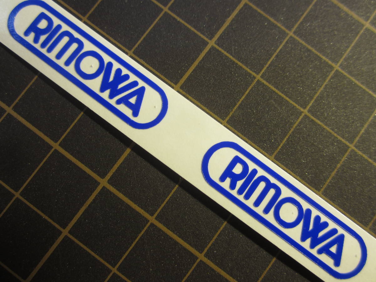 作成代行 RIMOWA リモワ ステッカー 79ｍｍ ２枚 ハイグレード耐候６年oracal651 40色以上から選べます。の画像1