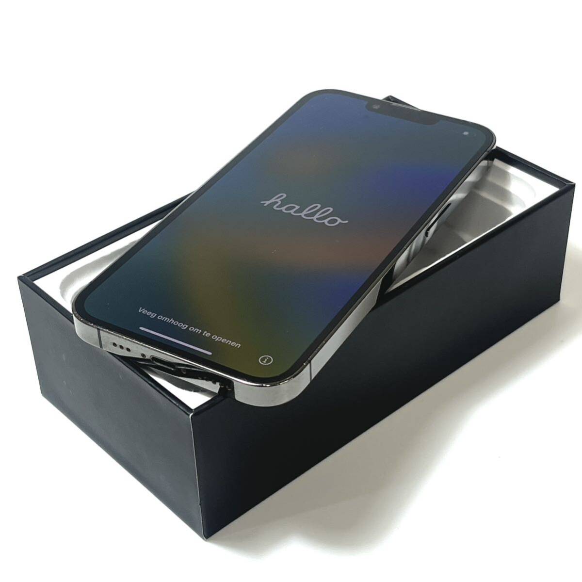 【ジャンク品】Apple｜iPhone 13 Pro 128GB｜SIMフリー｜最大バッテリー容量85%｜グラファイト｜動作確認済｜速達発送可_画像4