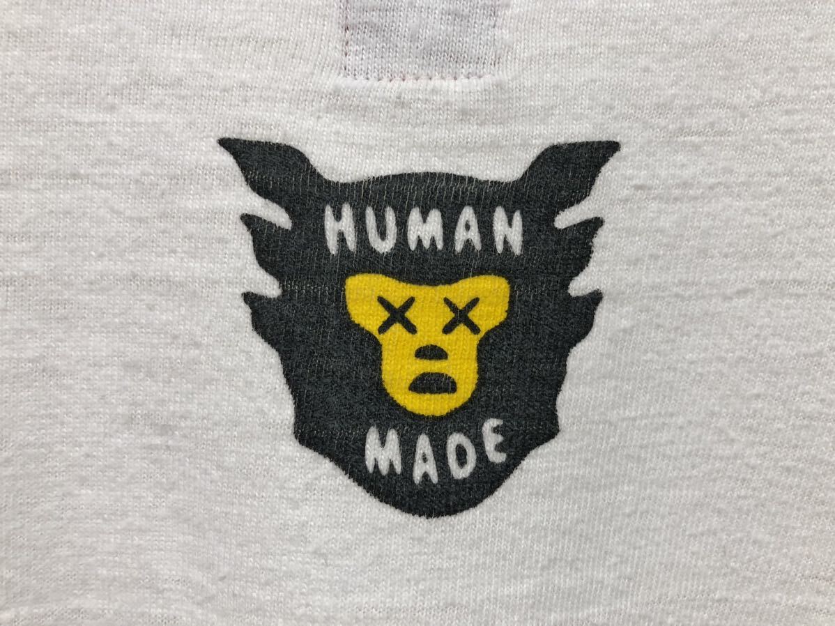 HUMAN MADE×KAWS ヒューマンメンズ×カウズ ハートプリントTシャツ 2XL 日本製_画像6