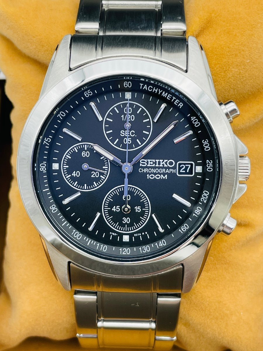 【中古（美品）】 セイコー SEIKO クロノグラフ 腕時計【国内正規品】 SND309P メンズ_画像1