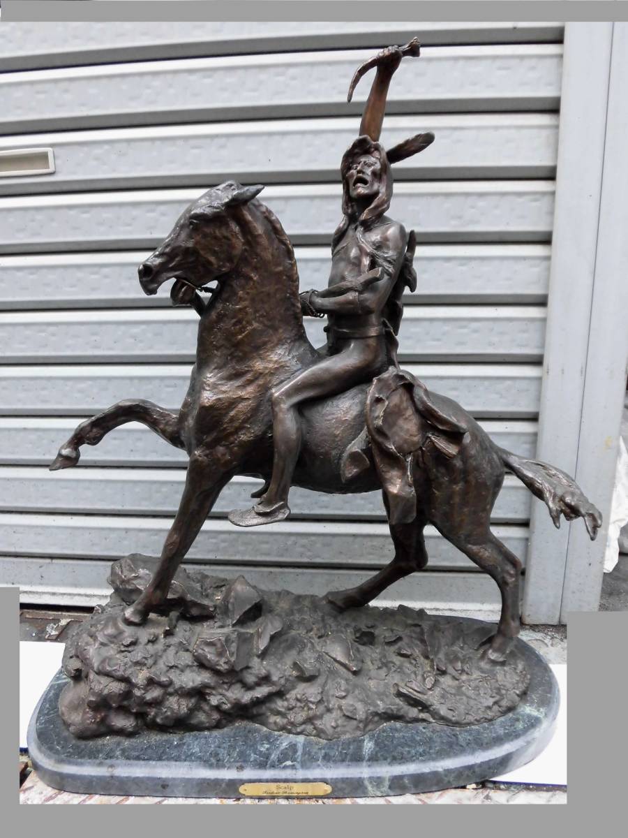 ブロンズ像 レミントン 騎馬像 アメリカの画家 彫刻家