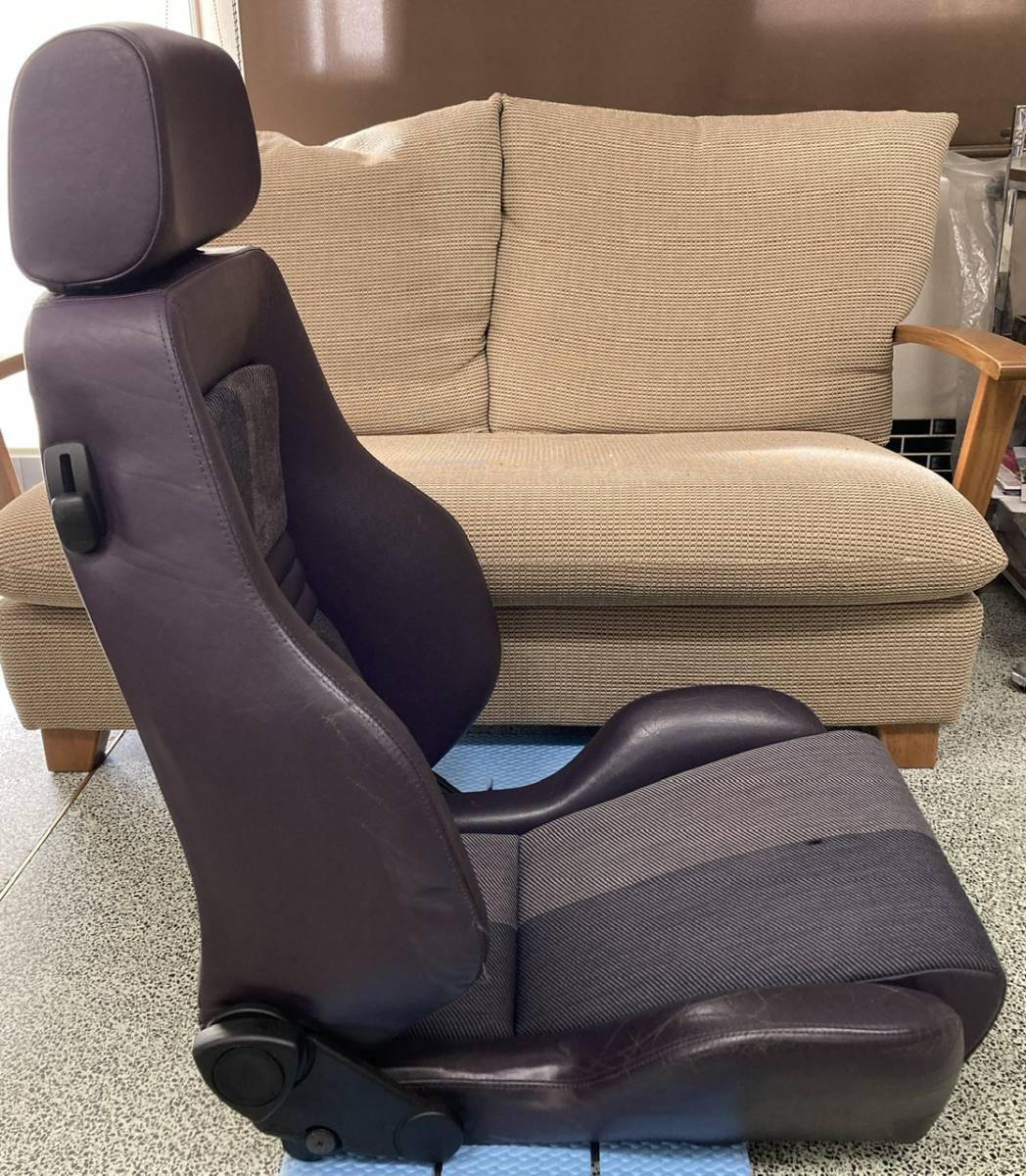 RECARO レカロシート レザー バイオレット L-Modular Lモデュラー セミバケット 中古 Bの画像2