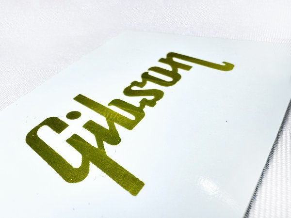 SCHD-141G◆GIBSON typeface-CLASSIC ロゴgold デカール_SCHD-141G◆GIBSON typeface-CLASSIC