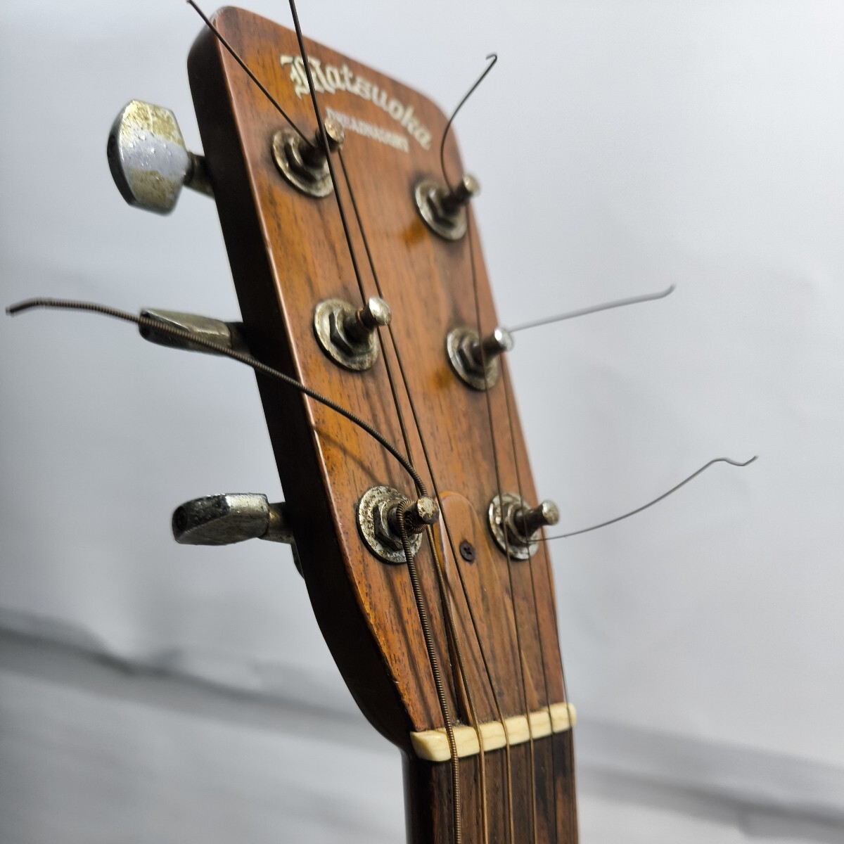 「2FD」松岡　MATSUOKA　DREADNAUGHT　ドレッドノート　ギター　75年製　年代物_画像9