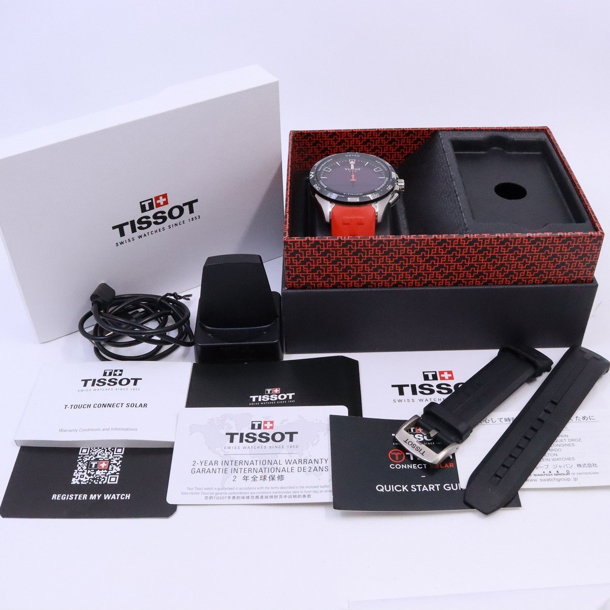 TISSOT Tタッチ コネクト ソーラー アナデジ メンズ 腕時計 替えベルト付 T121.420.47.051.00【いおき質店】_画像9