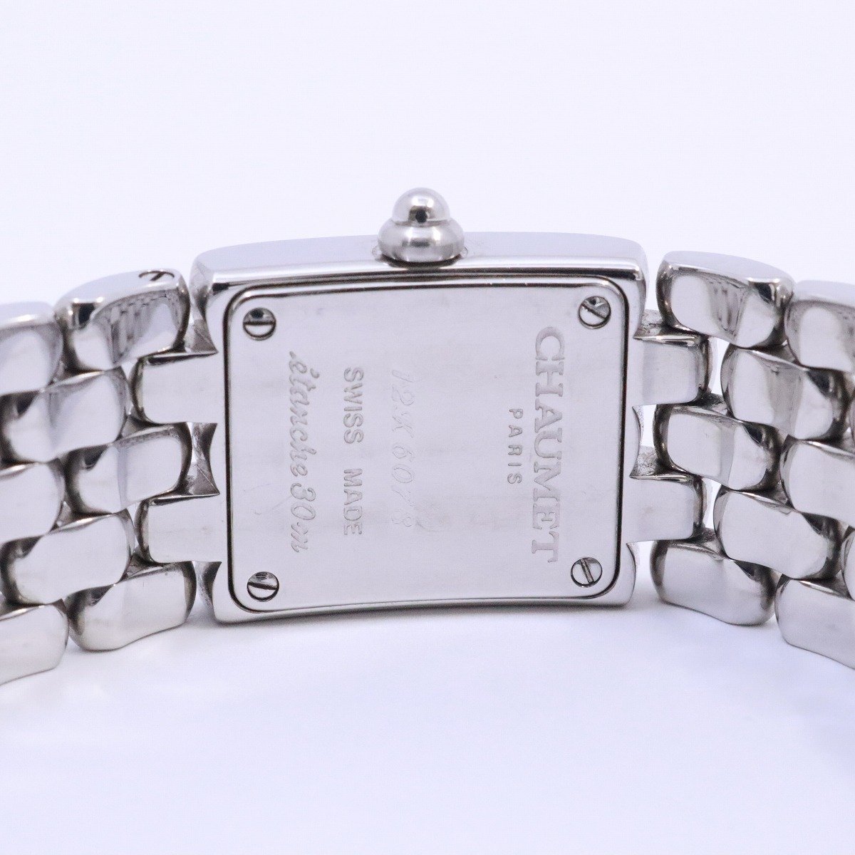 CHAUMET Chaumet Kei sis quartz lady's wristwatch silver face original SS belt [... pawnshop ]