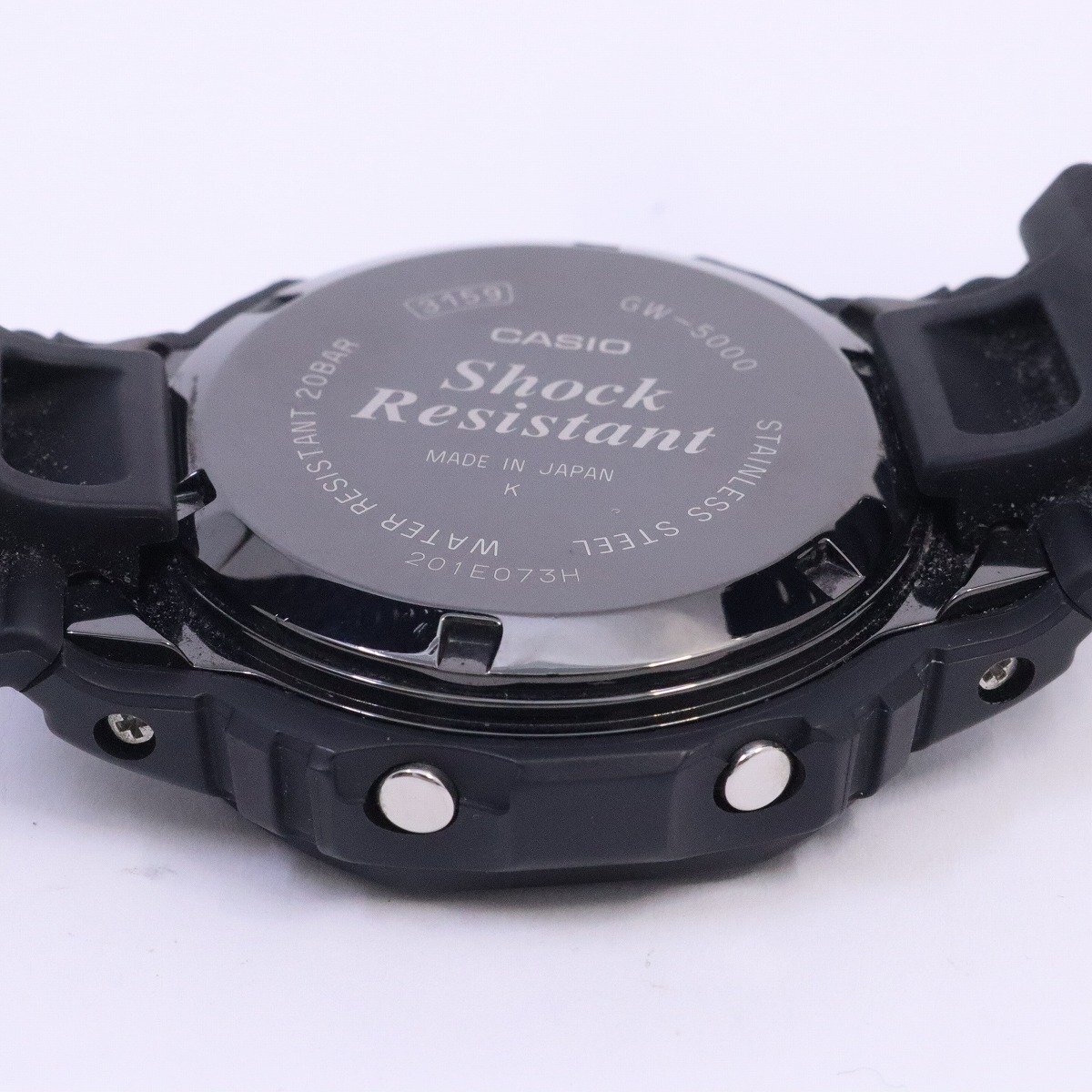 カシオ G-SHOCK スクエア ソーラー電波 マルチバンド6 スクリューバック メンズ 腕時計 GW-5000-1JF【いおき質店】管理2_画像8