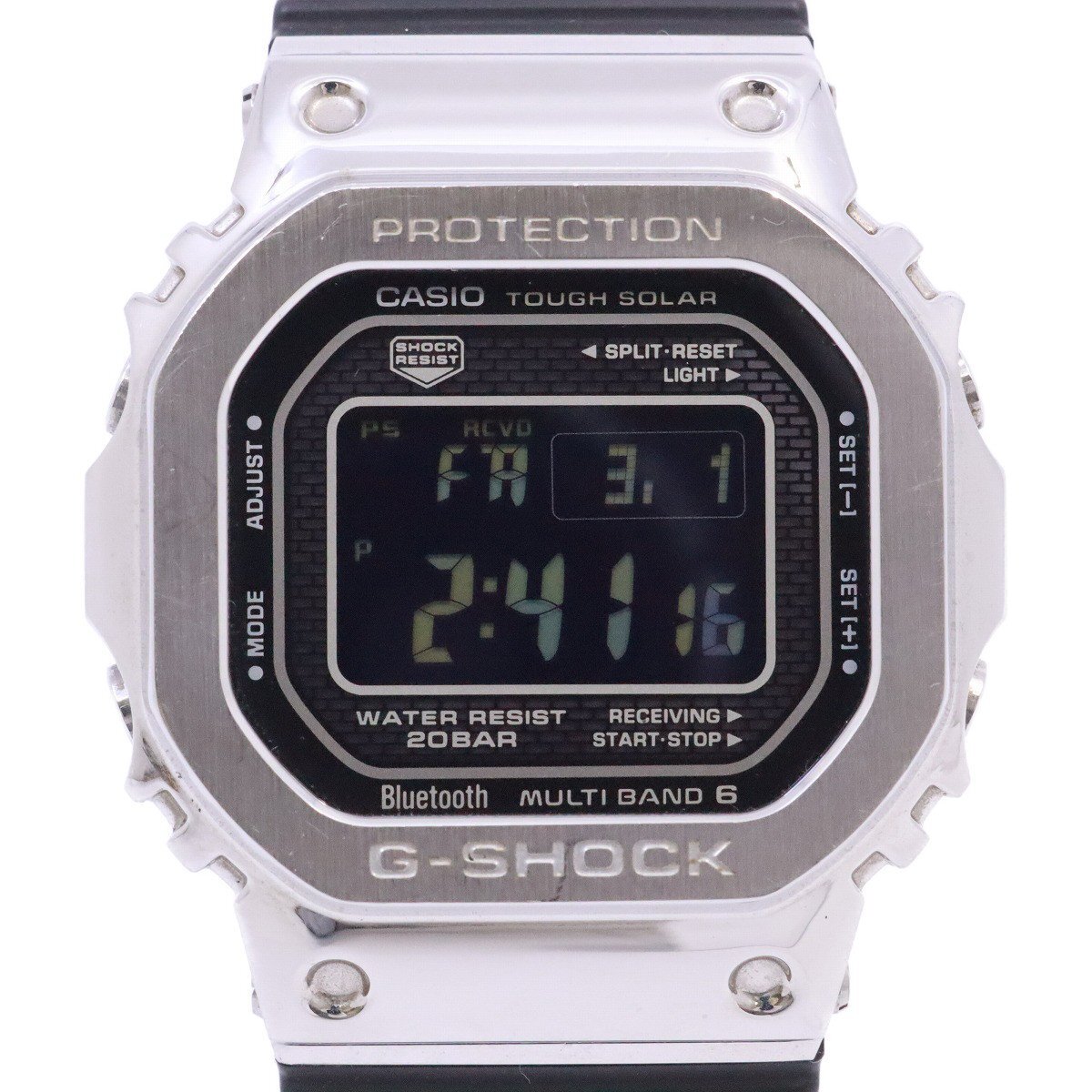 カシオ G-SHOCK フルメタルケース Bluetooth搭載 ソーラー電波 メンズ 腕時計 純正樹脂バンド GMW-B5000-1JF【いおき質店】_画像1