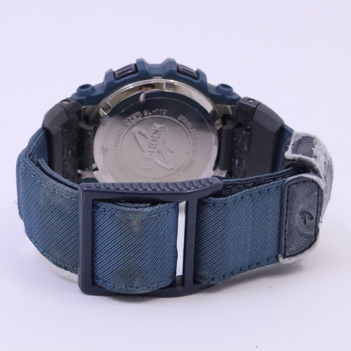 カシオ G-SHOCK Gライド スクリューバック クォーツ メンズ 腕時計 ブルー系 純正ナイロンバンド GL-110【いおき質店】_画像3