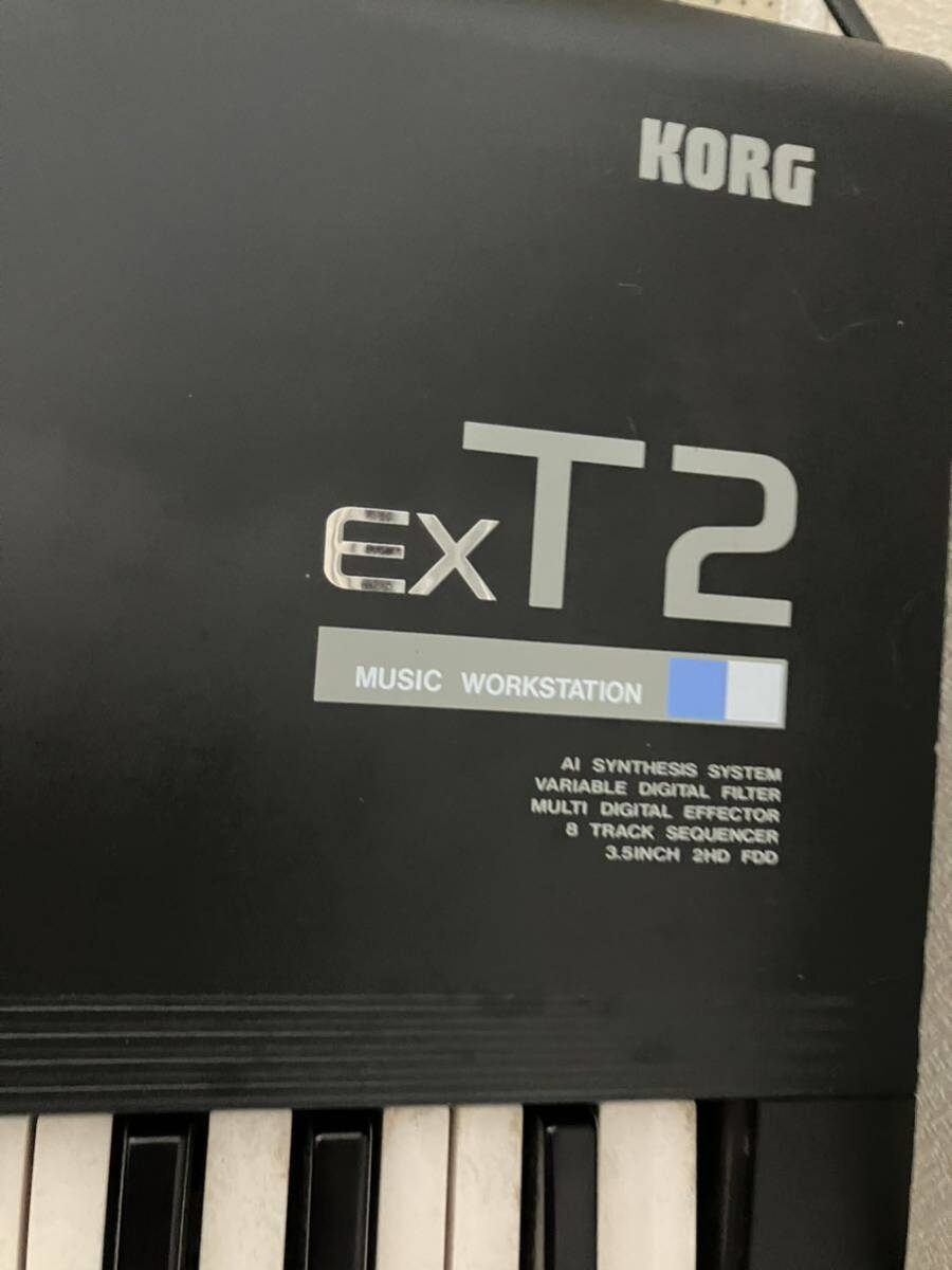 1円オークション KORG コルグ シンセ名機『EXT2』MUSIC WORKSTATION 通電確認済 本体 中古シンセサイザー ソフトケース付_画像5