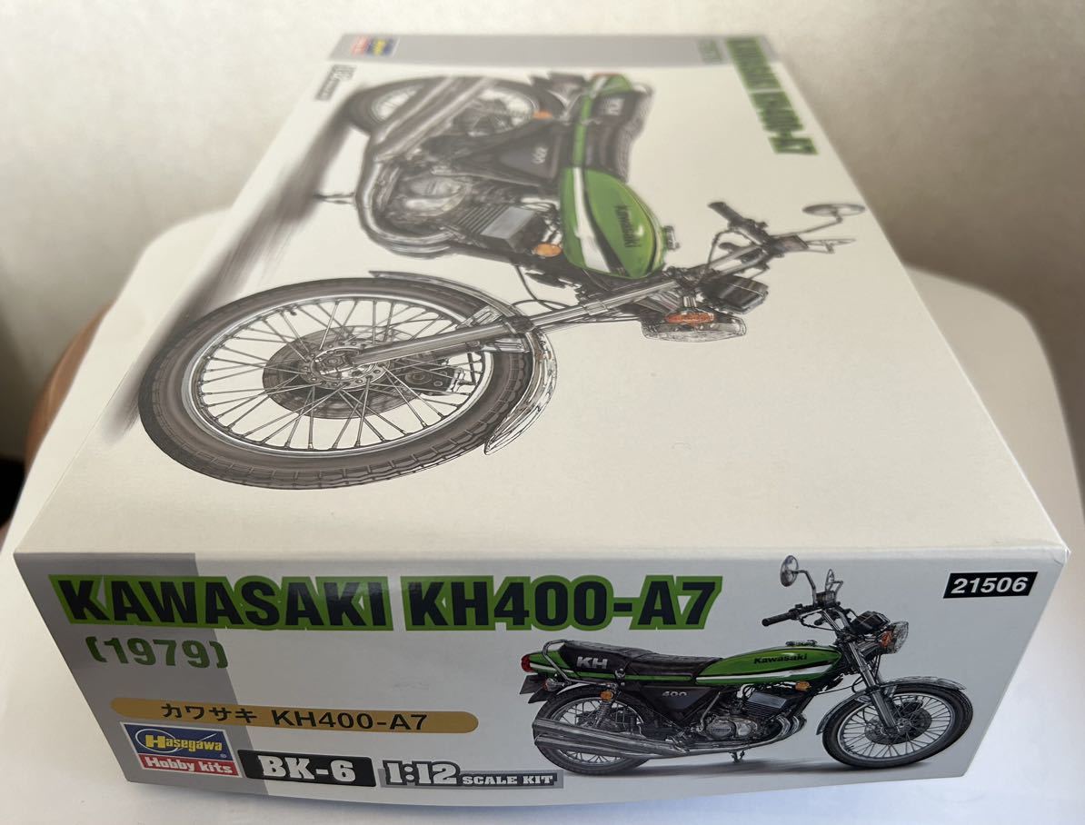 【未組立】ハセガワ 1/12 バイクシリーズ カワサキ KH400-A7 プラモデル_画像5