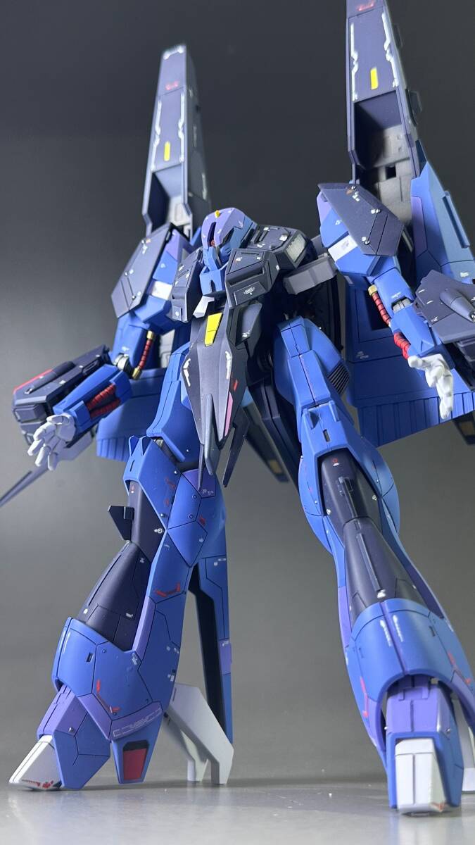 ◆◇【塗装済み/完成品/追加画像あり】 HGUC 1/144 PMX-000 メッサーラ 機動戦士Zガンダム スジ彫り 小改造 デカール シロッコ◇◆_画像9