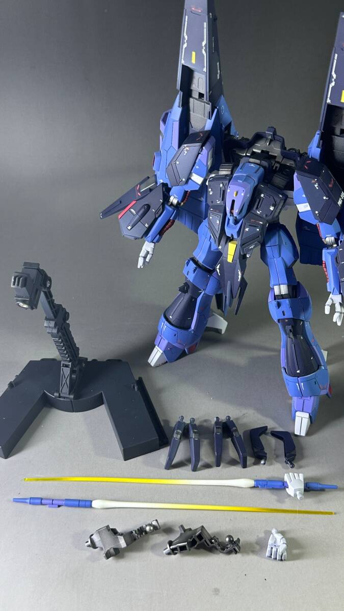 ◆◇【塗装済み/完成品/追加画像あり】 HGUC 1/144 PMX-000 メッサーラ 機動戦士Zガンダム スジ彫り 小改造 デカール シロッコ◇◆_画像10