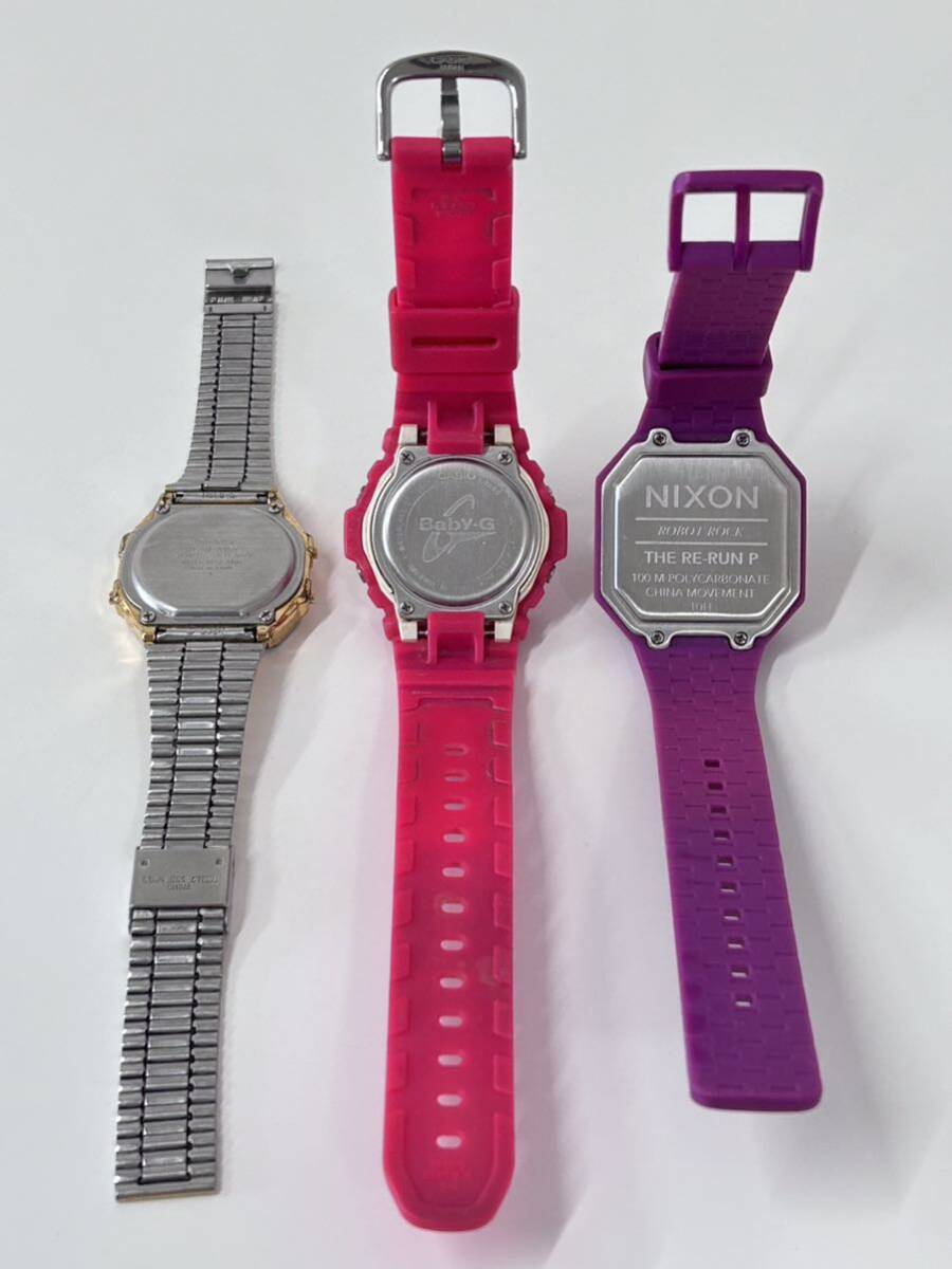 CASIO カシオ 腕時計 G-SHOCK Baby-G デジタル ニクソン Nixon おまとめ セット_画像5