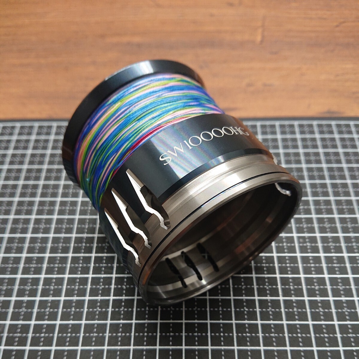 未使用 SHIMANO シマノ 20STRADIC 20ストラディックSW 10000HG 純正 スプール B 【スーパージグマン 5号 300m 未使用ライン付き】_画像2