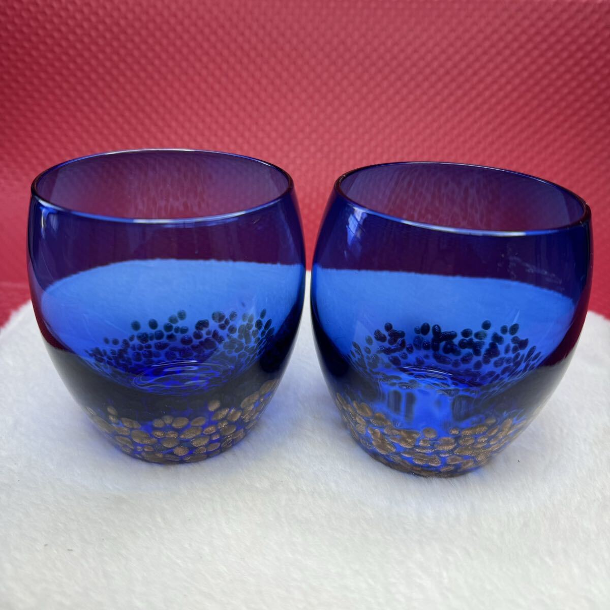 Lapis Lazuli ラピス ラズリ ガラス カップ 食器 調理器具 2個 セット_画像1
