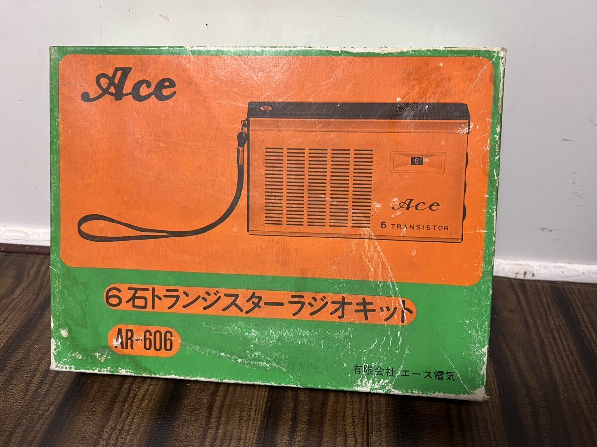  radio kit Ace 6 stone transistor radio AR-606 not yet assembly goods junk 