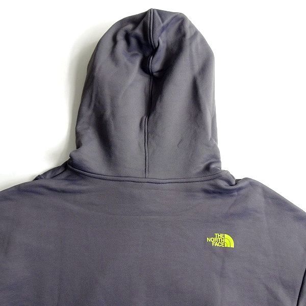 THE NORTH FACE ノースフェイス 新品 スウェット ビッグロゴプリント 長袖 プルオーバー パーカー フーディ 52J GRY 95/M ▲061▼bus9335d_画像3