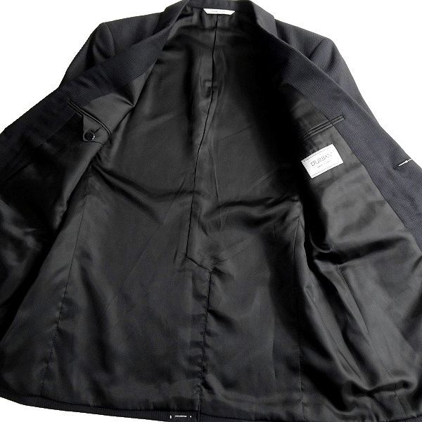 D'URBAN ダーバン 新品 定価7.5万 日本製 高級ウール100％ ストライプ柄 2B ジャケット パンツ スーツ 102 98 ▲110▼bus9325dの画像2