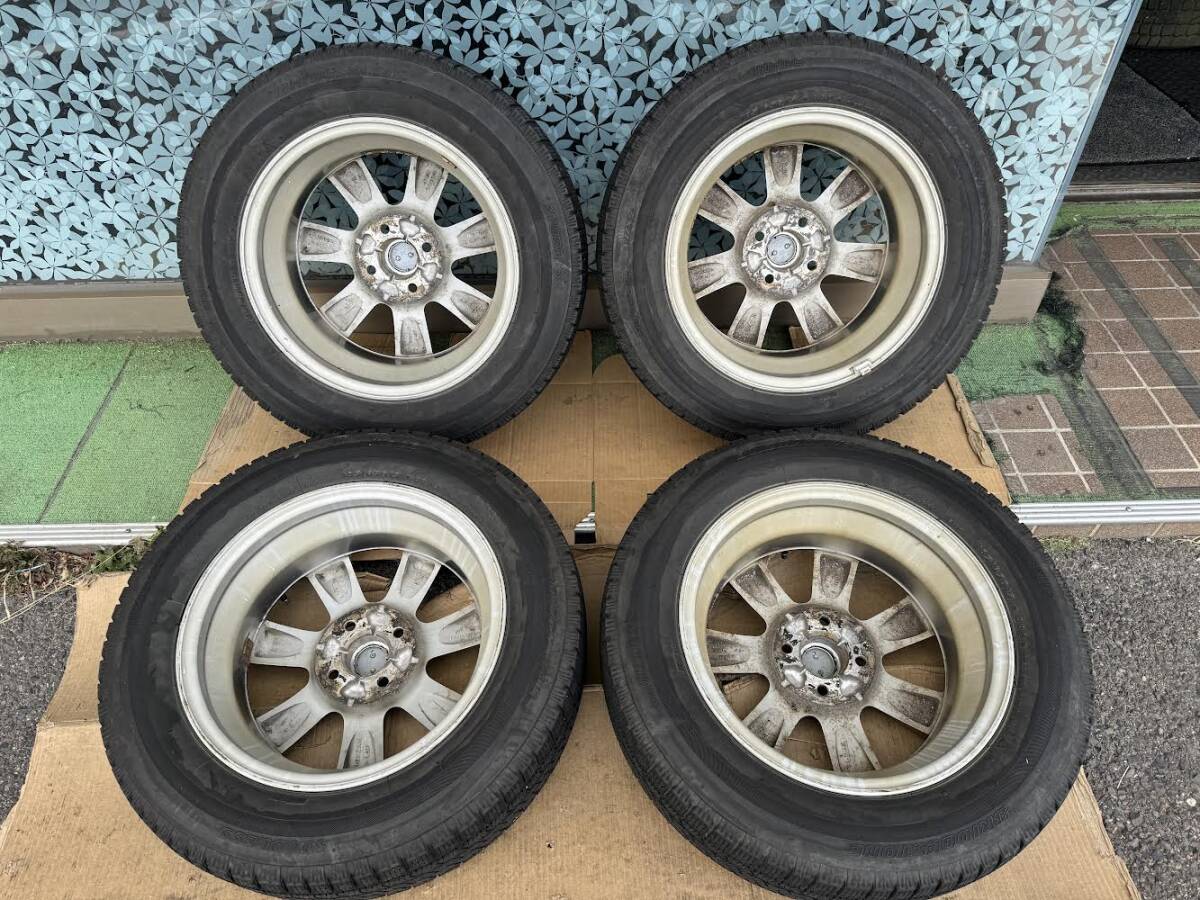 ニッサン 純正 15インチ 5.5J +40 PCD100 4穴/BSブリザックVRX2 185/65R15 2018年製 4本セット #361-2の画像2