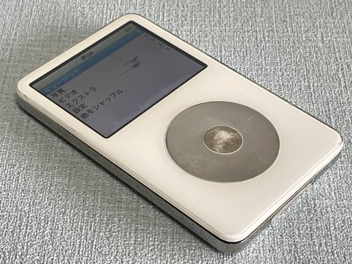 Apple iPod Classic 第5世代 30GB A1136 動作確認済 iPod classic 30GB 第5 5世代 ホワイト A1136 動作確認 難あり