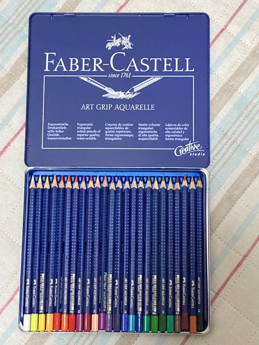 ファーバーカステル　水彩色鉛筆24色とスケッチブックセット
