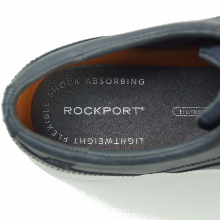 【未使用】定価1.6万 ロックポート ROCKPORT《軽量・衝撃吸収》上質本革 レザー ドレス スニーカー ウォーキング 26cm 紺ネイビー_画像7