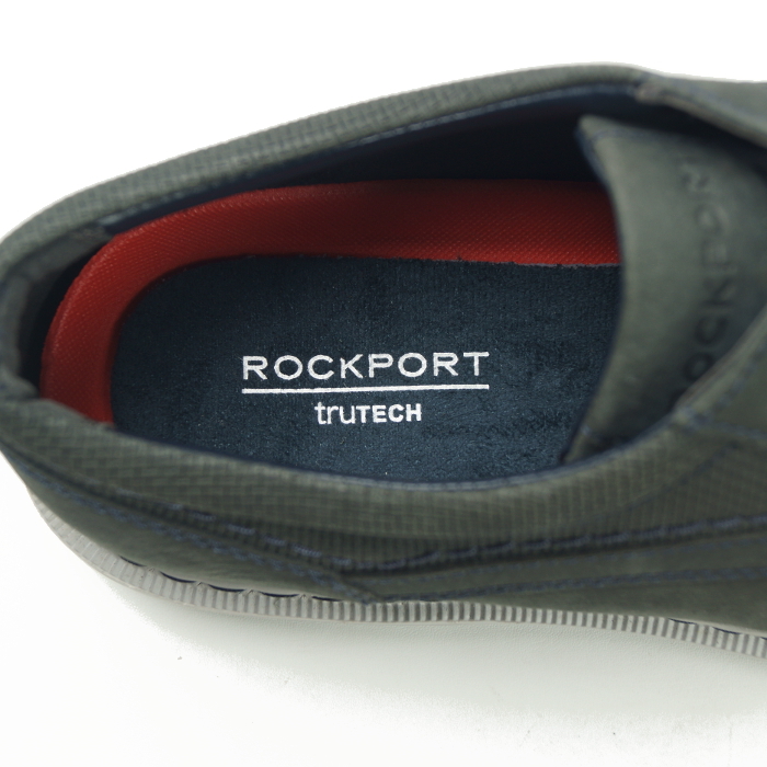 # lock port ROCKPORTtana-{TruTECH light weight * cushion } plain n back leather walking * business shoes navy blue 26cm