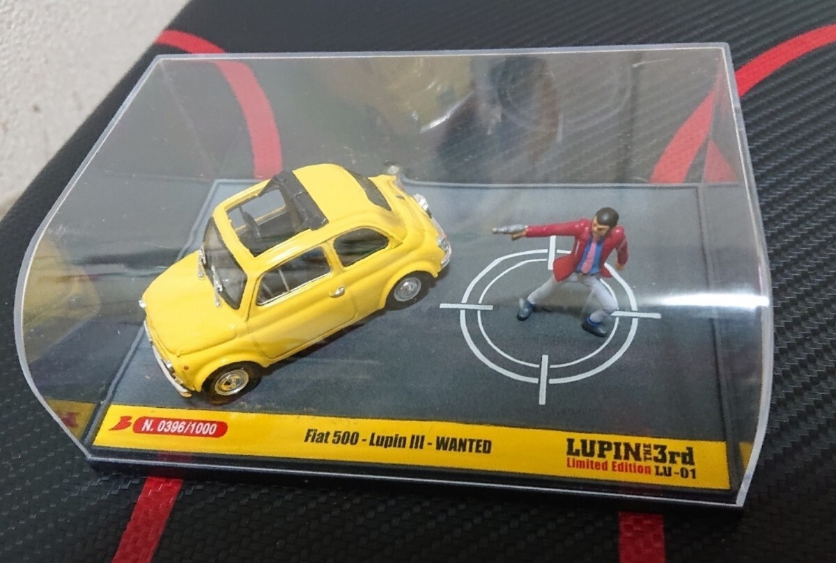 ルパン三世 1/43 Fiat500 1000台限定 ミニカー_画像1