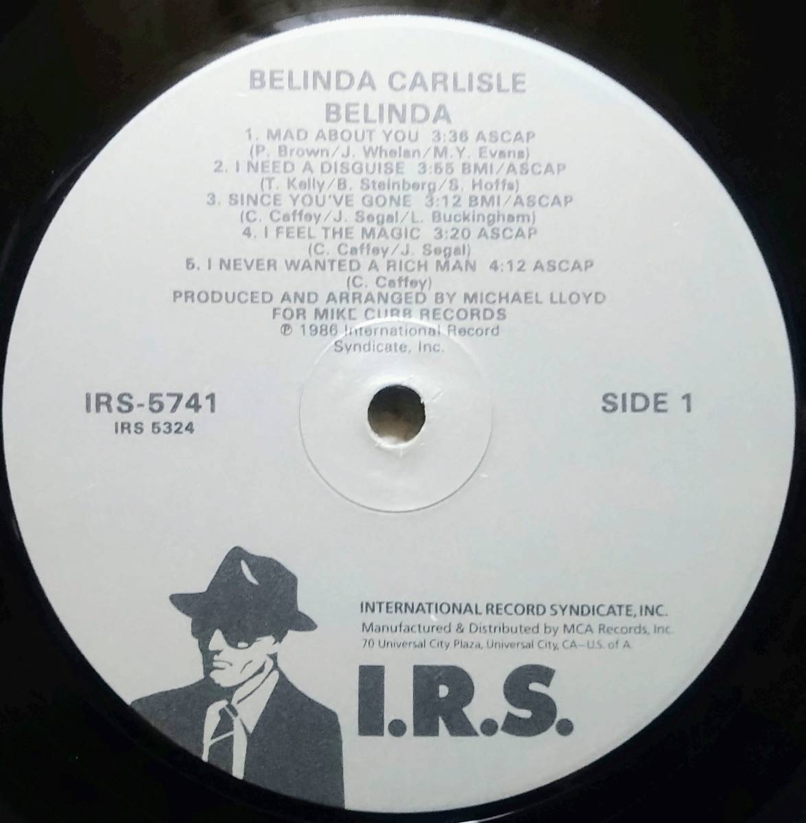 【LP 洋Pop】Belinda Carlisle「Belinda」オリジナル US盤 シュリンク付！_Side2