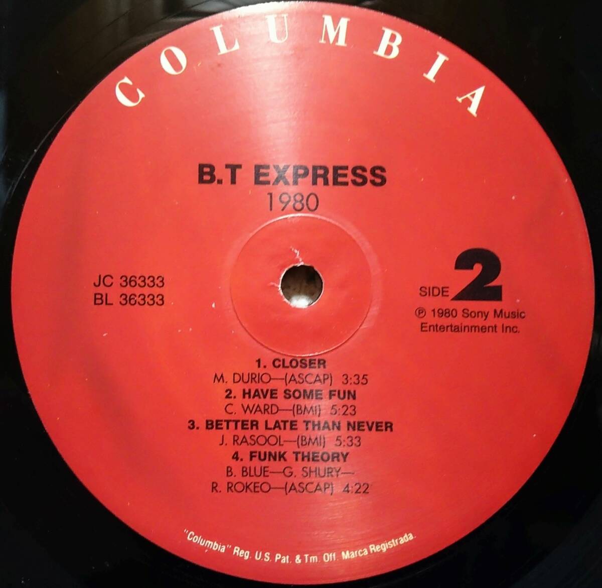 【LP Soul】B.T. Express「1980」US盤 シュリンク付 Have Some Fun 他 収録！の画像5