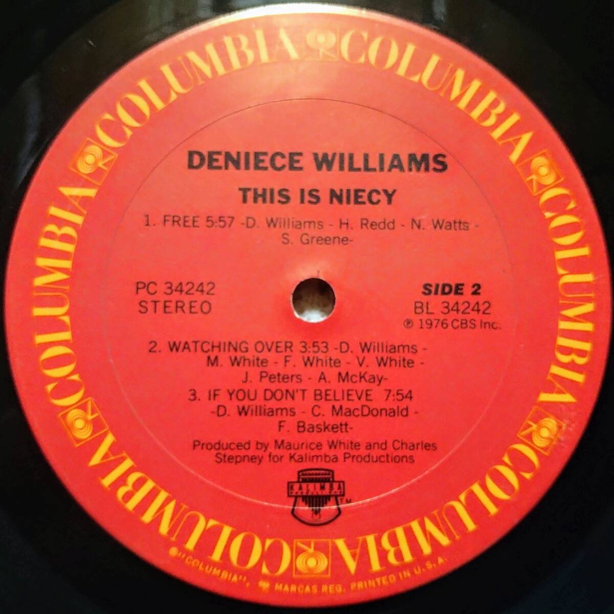 【LP Soul】Deniece Williams「This Is Niecy」US盤 Free 他 収録！の画像5