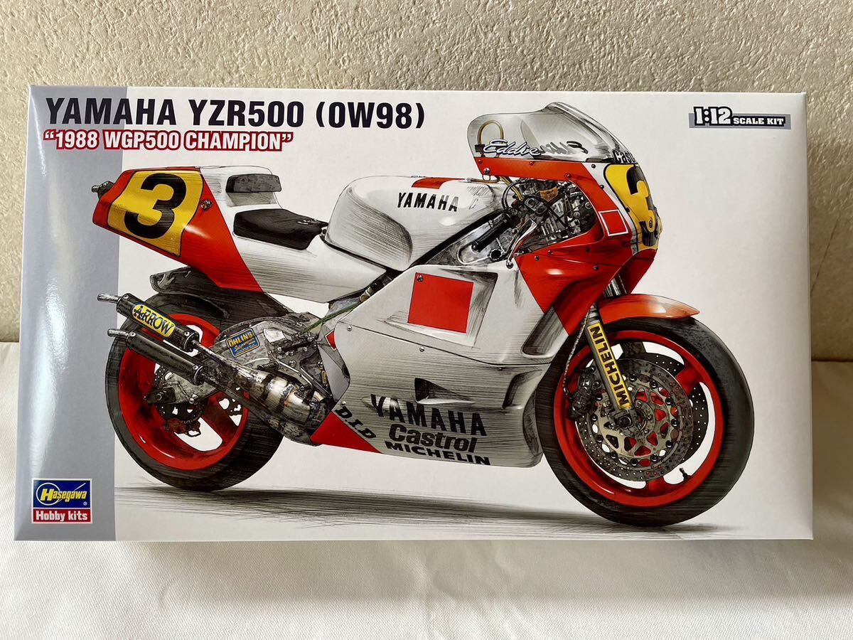  Hasegawa 1/12 Yamaha YZR500 (0W98) 1988 WGP500 Champion нераспечатанный товар неоригинальный переводная картинка Lucky Strike имеется 