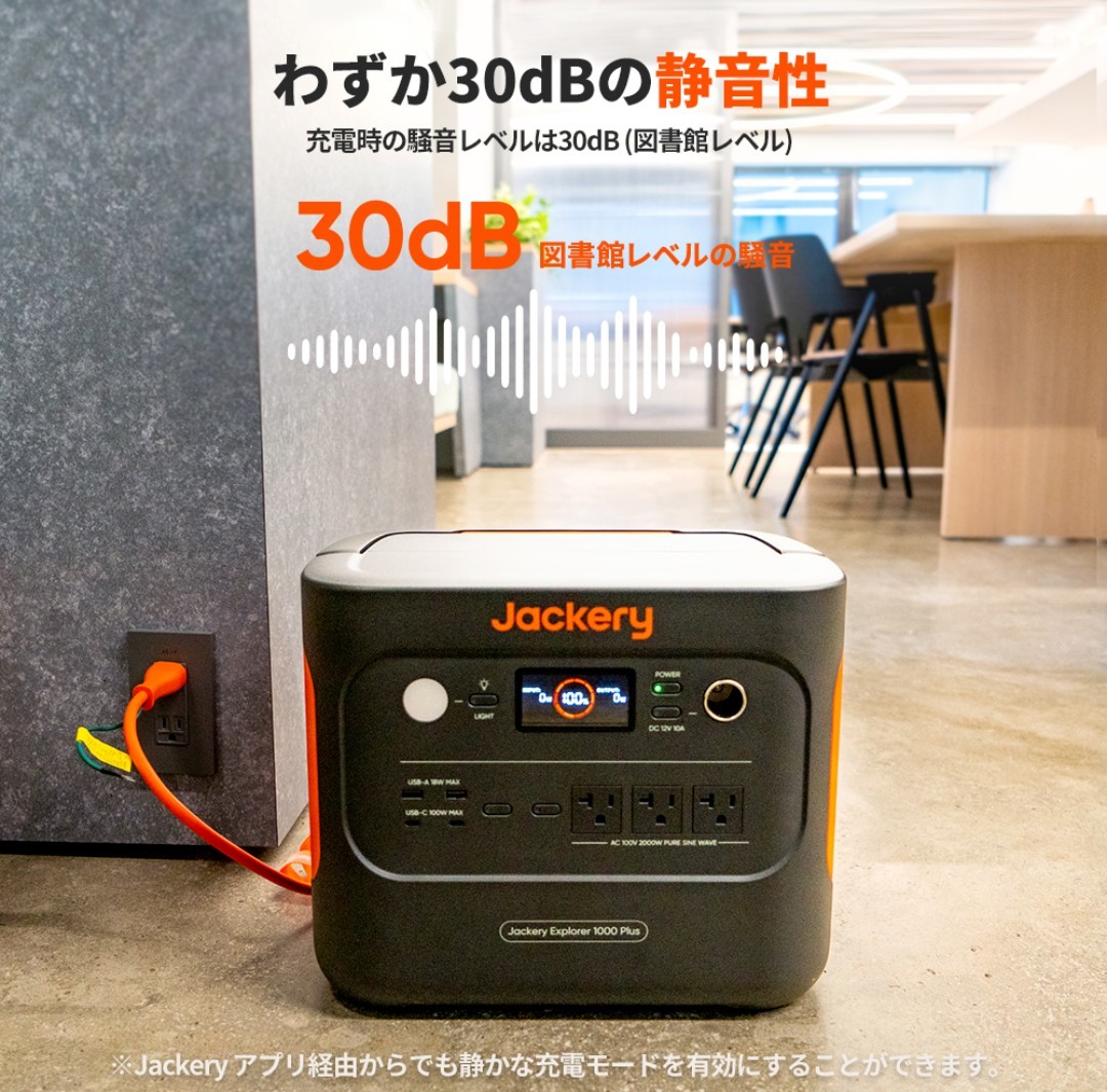 【未使用・未開封】Jackery ポータブル電源 1000 Plus 大容量1264Wh リン酸鉄 ポタ電 大容量 1.7時間 フル充電 家庭用 アウトドア用の画像8