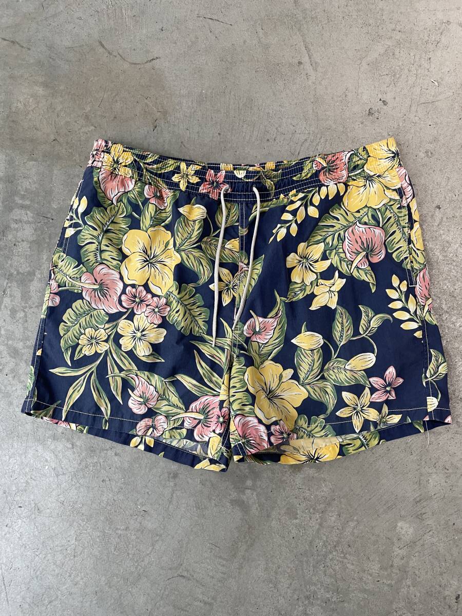 美品！花柄！Polo by Ralph Lauren ポロ ラルフローレン SWIM WEAR スイムウェア 水着 ボタニカル ショーツ アウトドア 大きいサイズ(L)_画像1