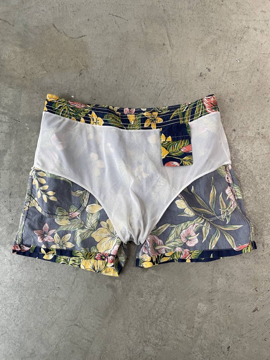 美品！花柄！Polo by Ralph Lauren ポロ ラルフローレン SWIM WEAR スイムウェア 水着 ボタニカル ショーツ アウトドア 大きいサイズ(L)_画像10