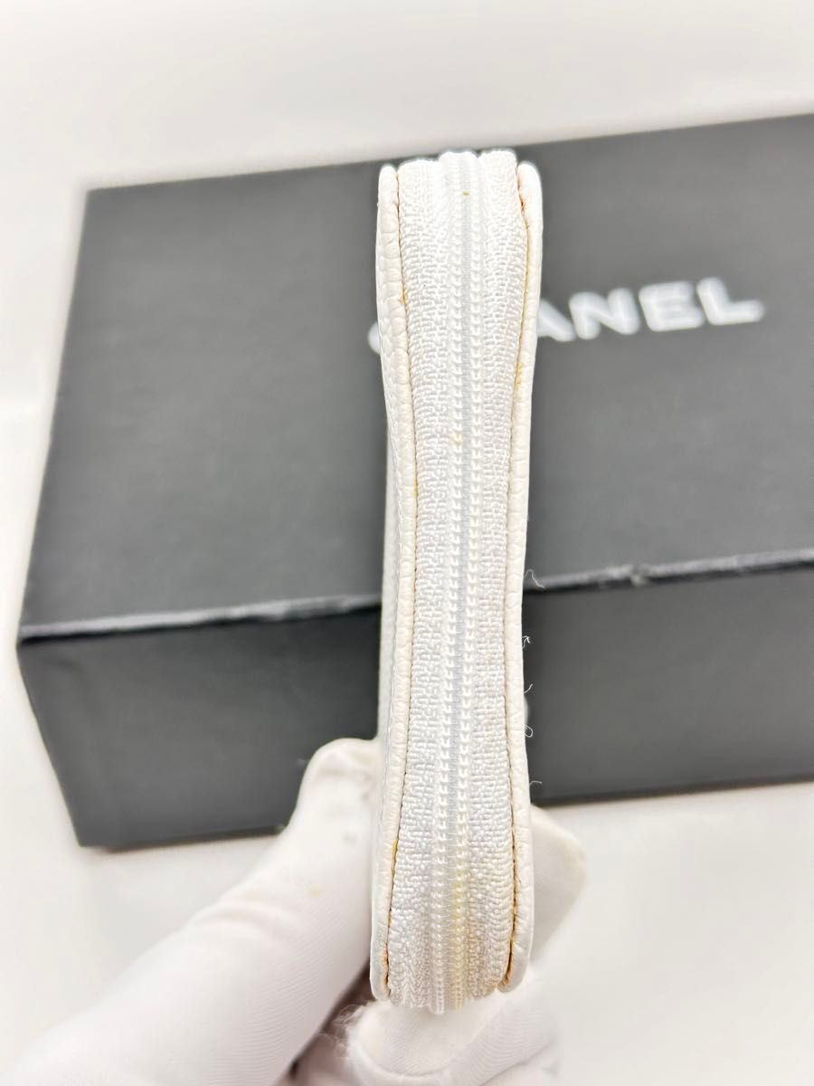 CHANEL シャネル コインケース キーケース キャビアスキン ココマーク レザー ミニ財布