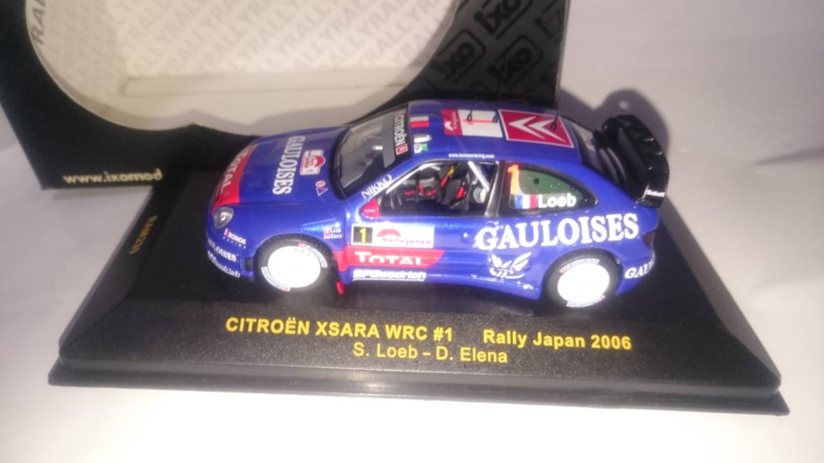 即決 ixo イクソ 1/43 シトロエン クサラ WRC 2006年 ラリー・ジャパン No.1 セバスチャン・ローブ車 ゴロワーズ仕様  JChere雅虎拍卖代购