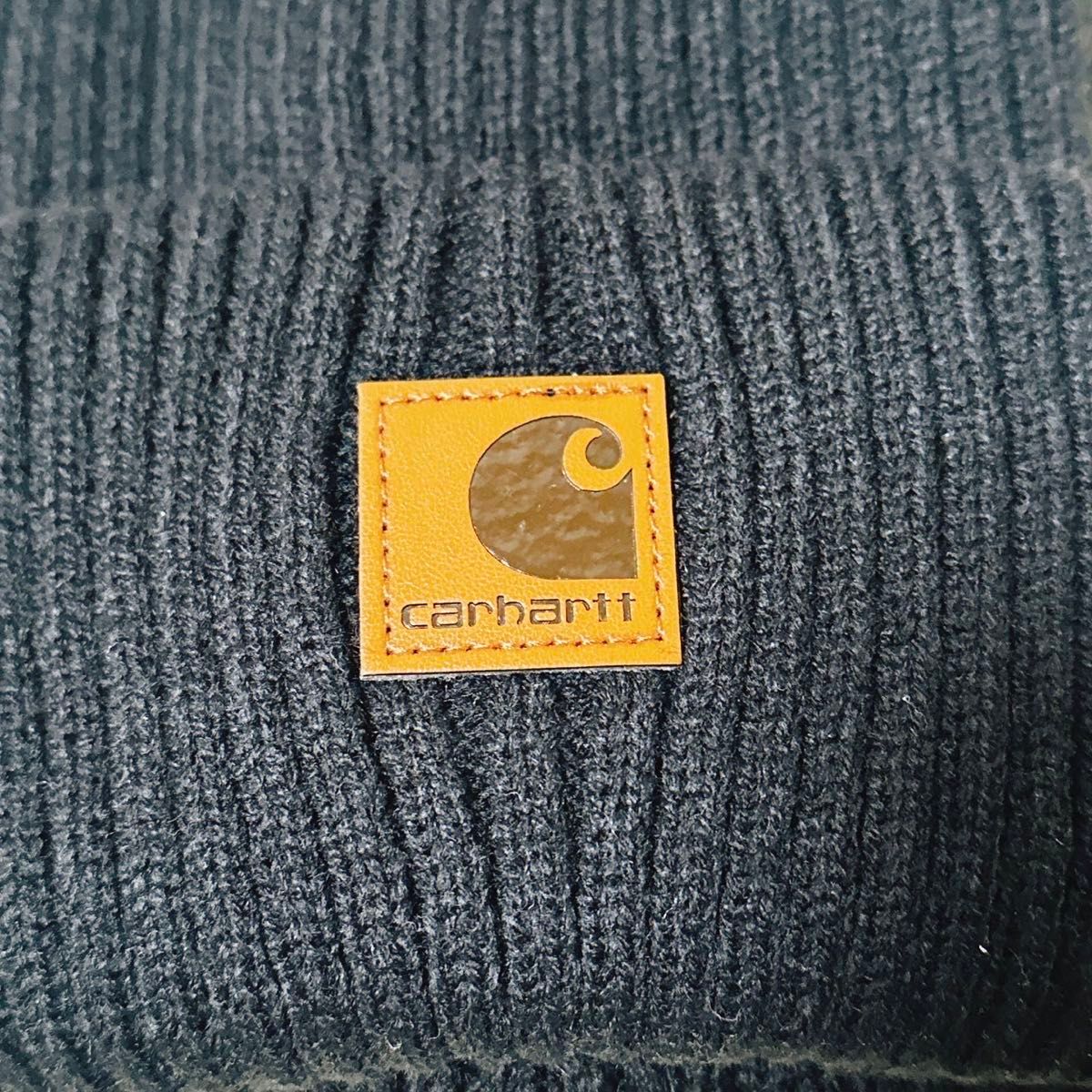 新品未使用 Carhartt リブニットキャップ ニット帽 ブラック