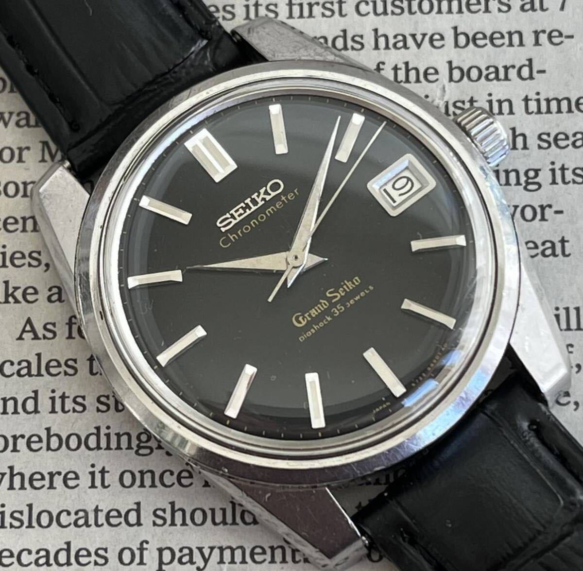 グランドセイコー セカンドモデル GRAND SEIKO 5722-9990 Black Dial ブラックダイヤル 獅子メダリオン 57GS 黒文字盤の画像1