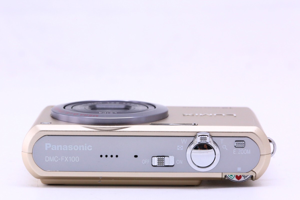 【美品】 パナソニック Panasonic LUMIX DMC-FX100 コンパクトデジタルカメラ ゴールド #12177_画像4