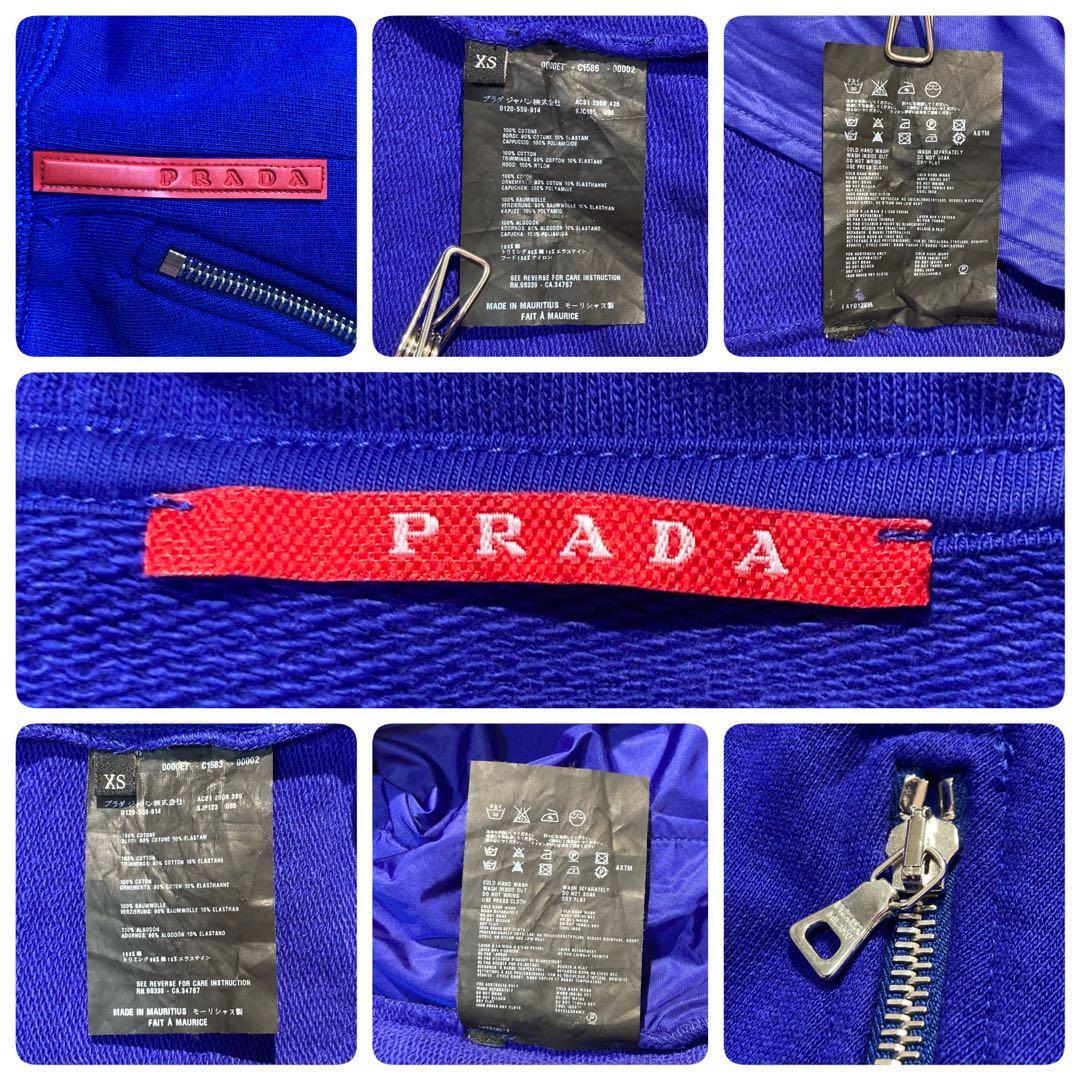 【極美品☆超希少】PRADA プラダ セットアップ アーカイブ ジップアップ 青_画像9