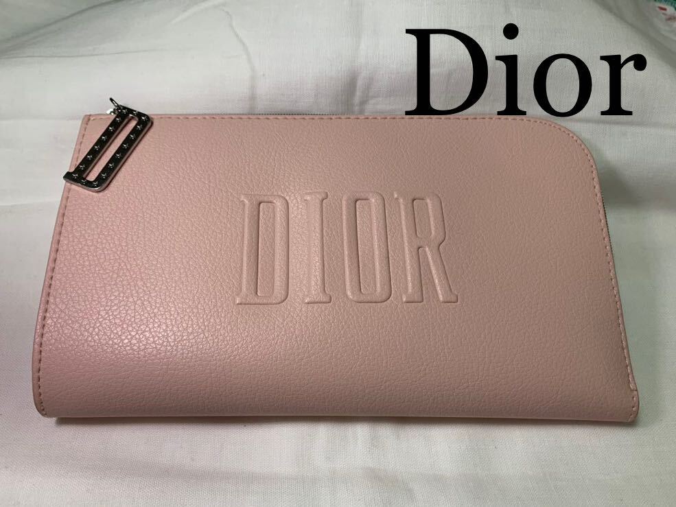 Dior クリスチャンディオール スリムポーチ　ピンク37_画像1