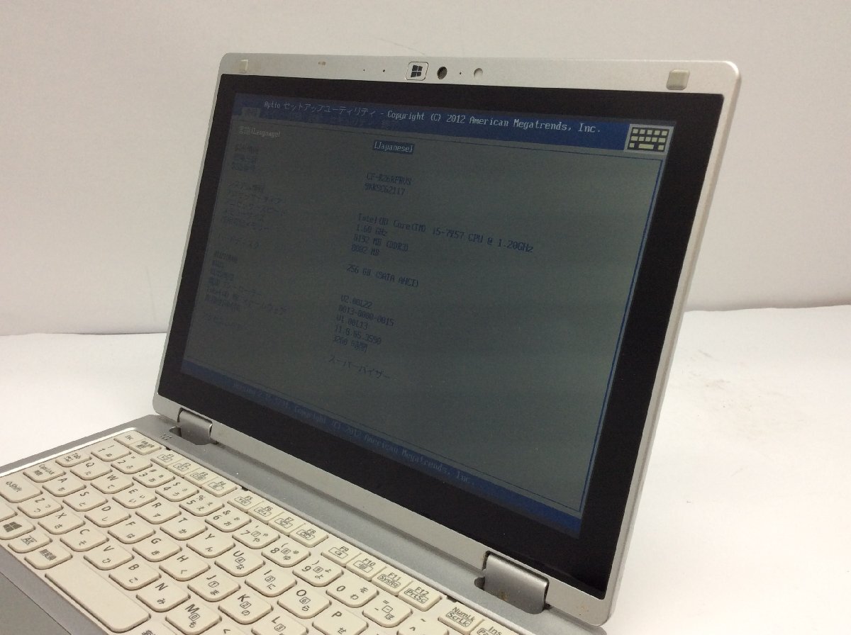 ジャンク/ Panasonic CF-RZ6RFRVS Intel Core i5-7Y57 メモリ8.19GB SSD256.06GB 【G20049】の画像5