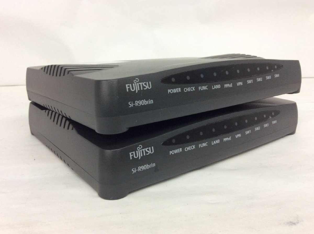 2台セット 初期化済み FUJITSU IPアクセスルータ Si-R90brin SIB90 搭載Firm V02.04 NY0020（２台共通）の画像1