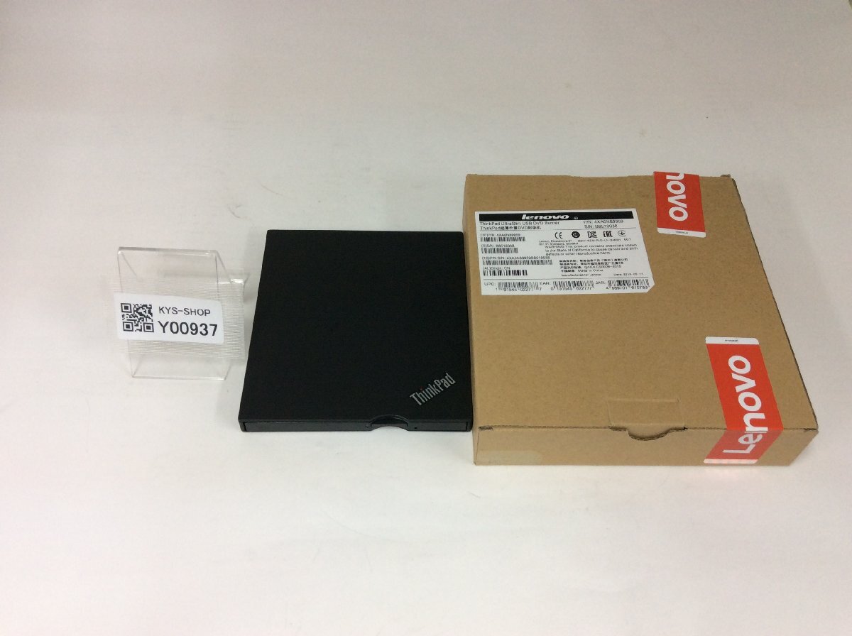 Lenovo ThinkPad Ultra Slim USB DVD Burner 外付けDVDドライブ 動作確認済み_画像1