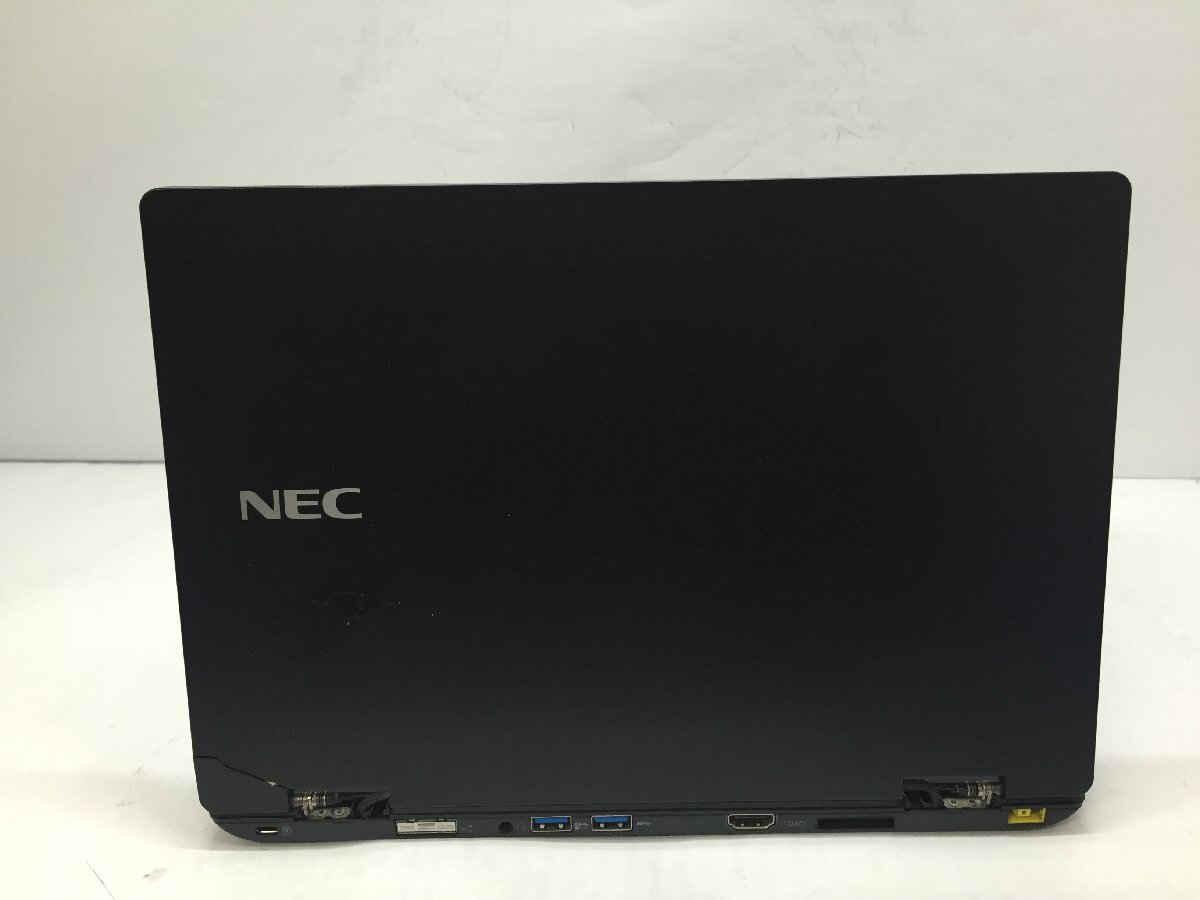 ジャンク/ NEC PC-VKA10HGG6QD3 Intel Core m3-7Y30 メモリ4.1GB SSD128.03GB 【G20521】_天板角にひび割れ・ヒンジが欠損しています