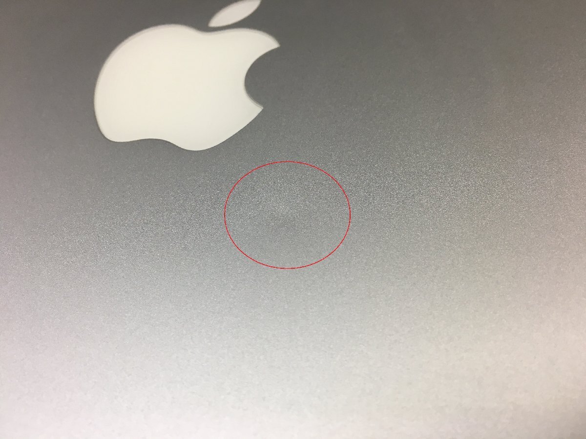 △1円スタート/Apple MacBook Pro 13-inch Mid 2012 A1278/Core i5 2.5GHz/500GB/4GB/13.3インチ/Mac OS Catalina_天板に浅い凹みがあります