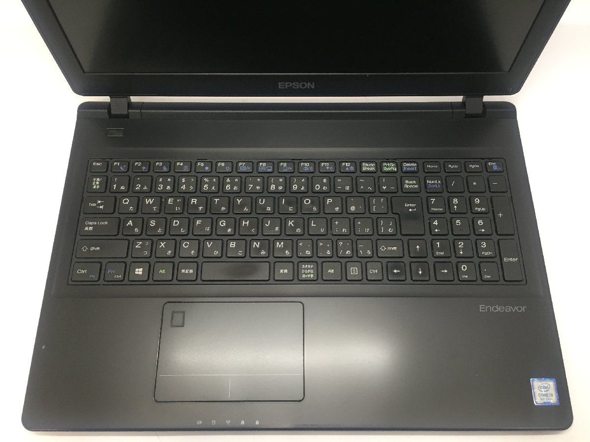 ジャンク/ EPSON Endeavor NJ4300E AP5U-208-IE4 Intel Core i3-8145U メモリ8.19GB ストレージ無し 【G20607】_キーボードにテカリがあります